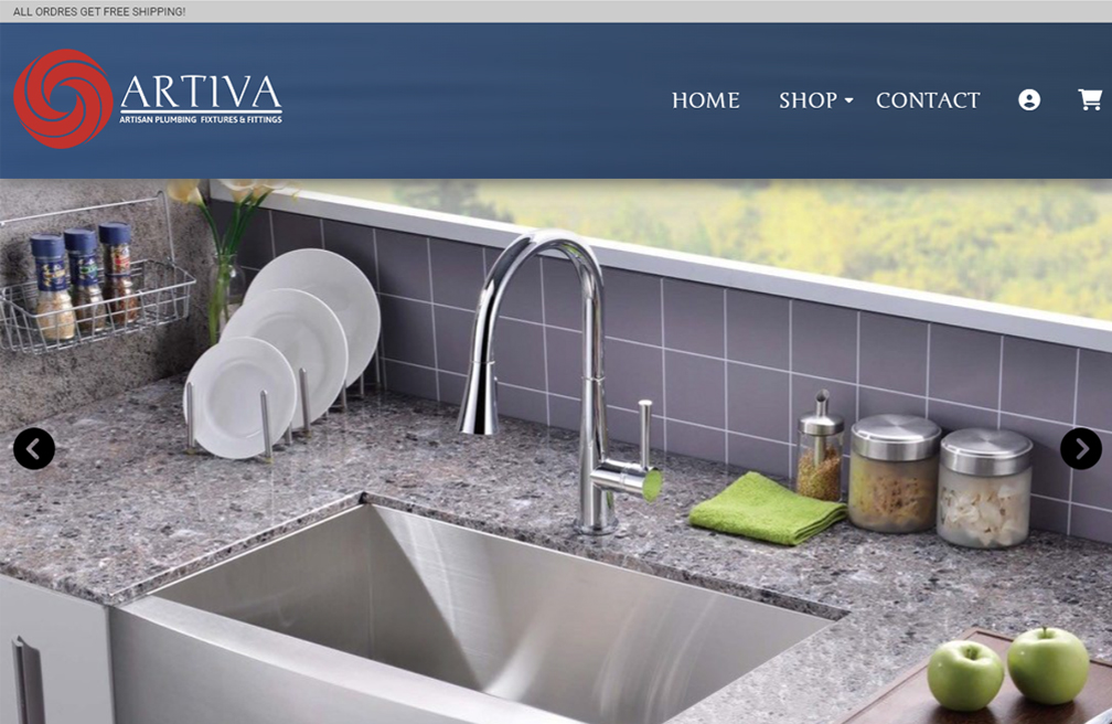 Artiva Home website project by MAjor Designs