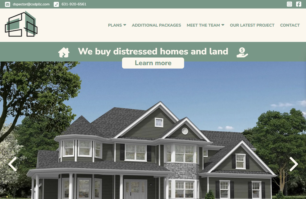 Cornerstone Development Partners website project by MAjor Designs