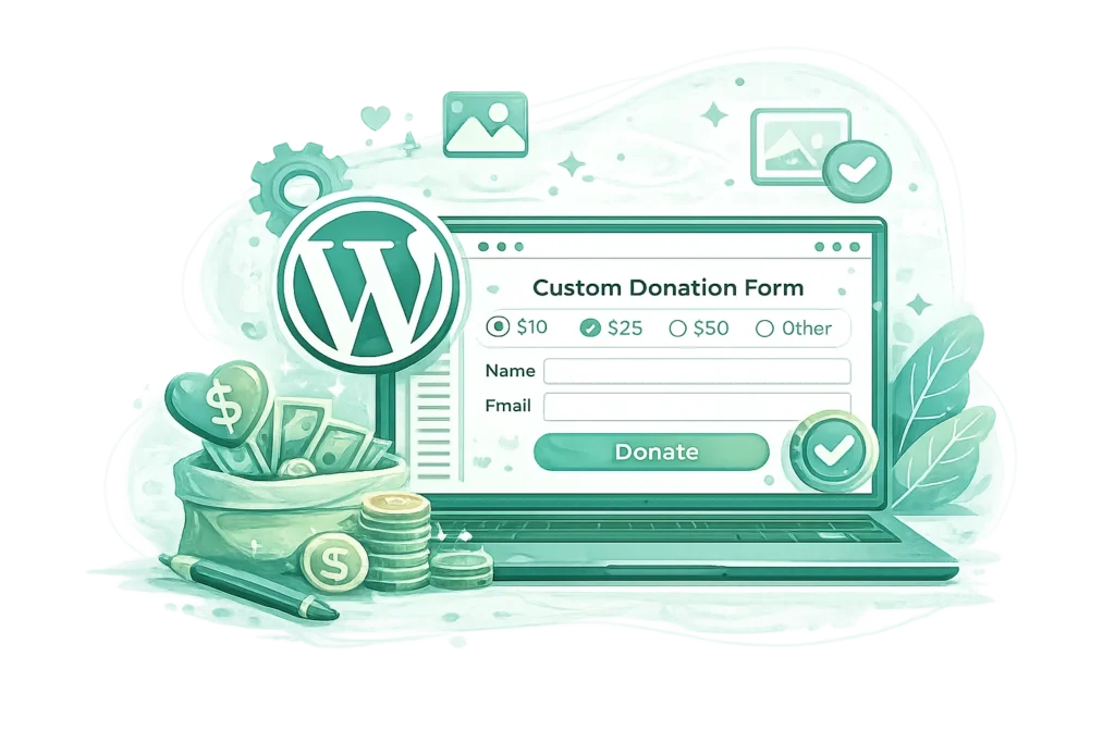 Custom WordPress Plug-in for Non-profit donation.