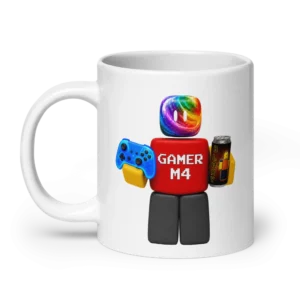 Gamer M4 White Mug